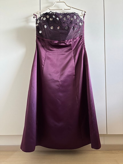 Glitz iltapuku koko 38 violetti
