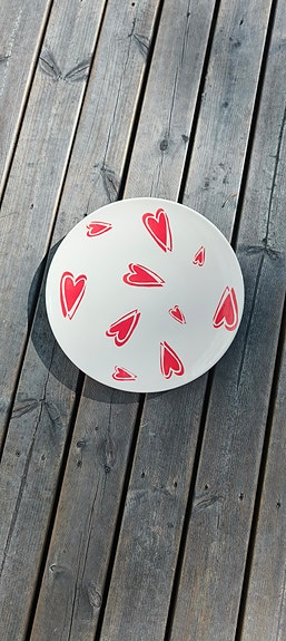 Pentik Sydän tarjoilulautanen / vati (31 cm) käyttämätön