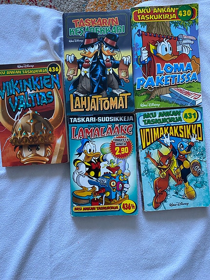 Aku Ankka taskukirja -sarja 5 kpl