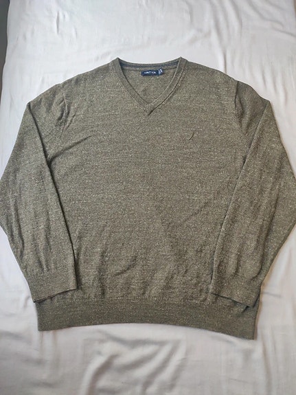 Nautica V-aukkoinen Neule / Puuvillapaita - XXL/3XL