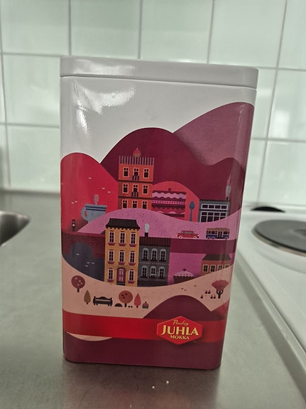Paulig kahvin säilytyslaatikko