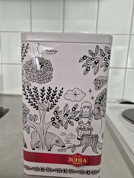 Paulig kahvin säilytyslaatikki