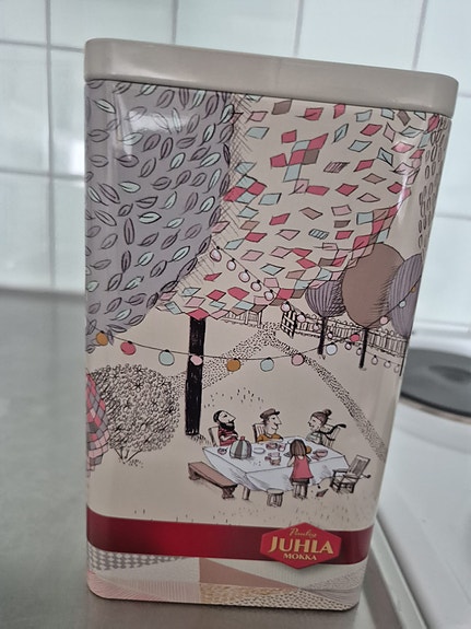Paulig kahvin säilytyslaatikko