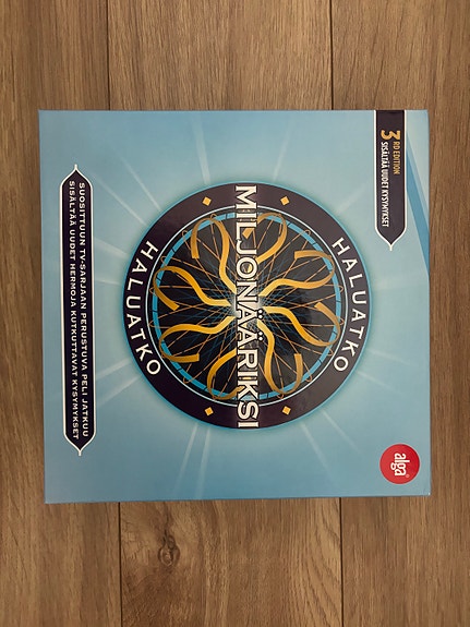 Haluatko miljonääriksi -lautapeli 3rd edition suomeksi uudet kysymykset