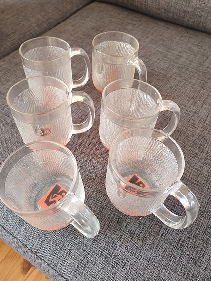 Iittala olutmukit   6 kpl Krouvi merkki