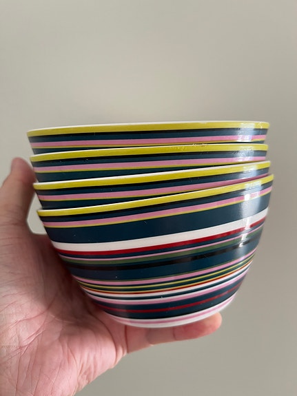 Iittala Origo Blue -kulhot 4 kpl – poistunut väri, Alfredo Häberli