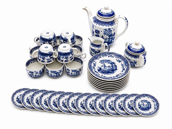 Arabia Singapore – 42-osainen vintage-posliiniastiasto | Made in Finland