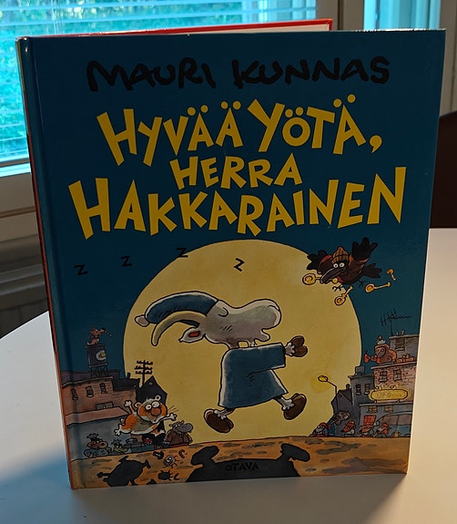 Mauri Kunnas Hyvää yötä, herra Hakkarainen -kirja