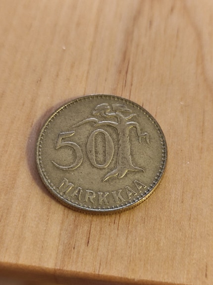50 Markkaa -1953 kolikko.