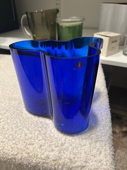 Iittala Aalto maljakko sininen