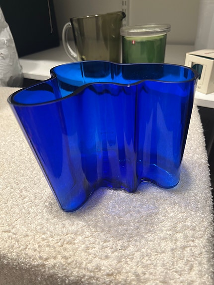 Iittala Aalto maljakko sininen