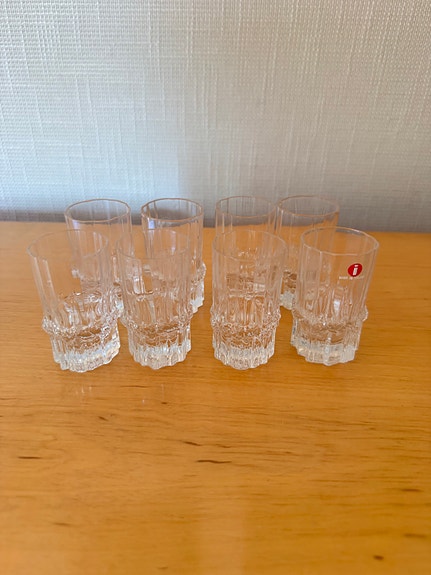 Iittala Pallas lasiset snapsilasit