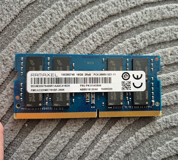 Ramaxel 16GB DDR4 SO-DIMM 2666MHz (Läppärin muisti)