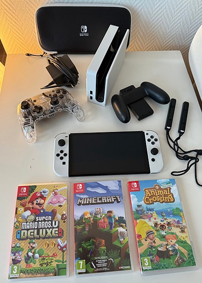 Nintendo Switch OLED konsoli valkoinen 64 Gb