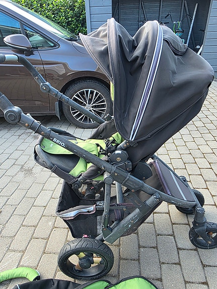 BRIO lastenrattaat musta–vihreä