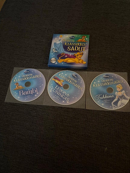 Disney klassikkosadut 3 CD - Leijonakuningas, Tuhkimo, Bambi