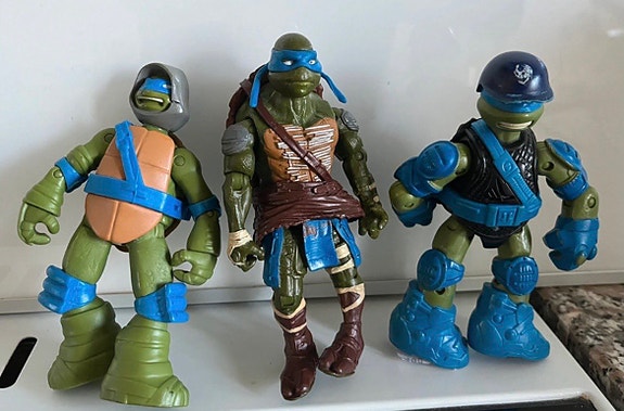 Kolme Turtles-figuuria