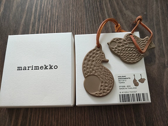 Marimekko joulukuusen koristeet