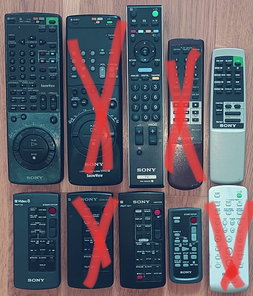 Sony Kaukosäädin (8kpl.)