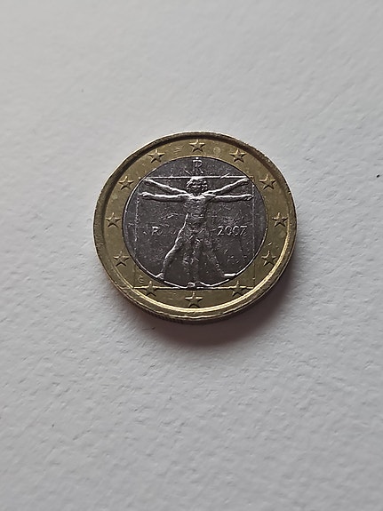 Italianen 1 euron error kolikko
