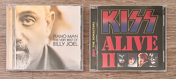 Billy Joel: Piano Man - The Very Best Of & Kiss: Alive II (ReMastered) -CD-levyt