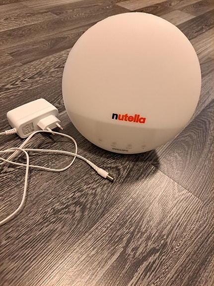 Philips Wake-up Light HF3510 "nutella"-logolla