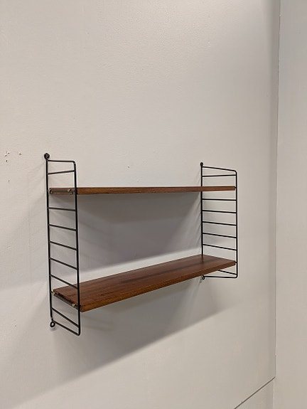 Teak string kirjahylly 60-luku