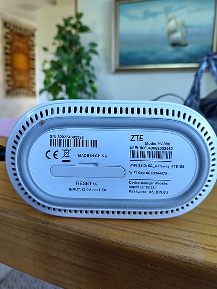 ZTE MC801A 5G reititin / modeemi