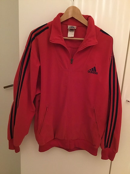Adidas vintage takki M punainen