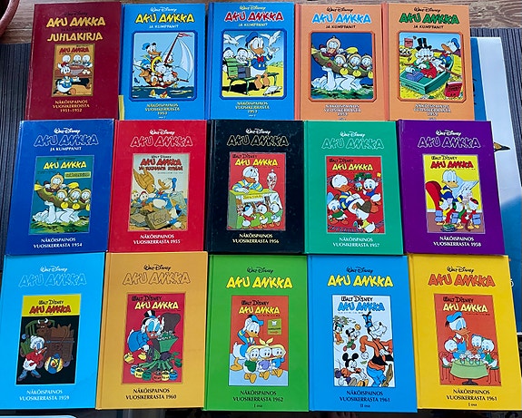 Aku Ankka näköispainoksia 1952-1962 osa uusia