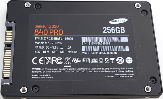 Samsung SSD 2,5", 256Gb