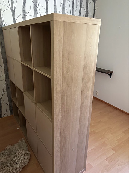 Ikea kallax 4x4 peiteseinillä