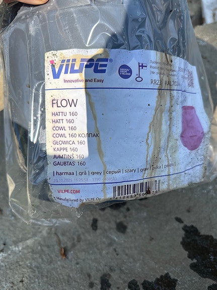 VILPE Flow huippuimurin hattu 160 harmaa