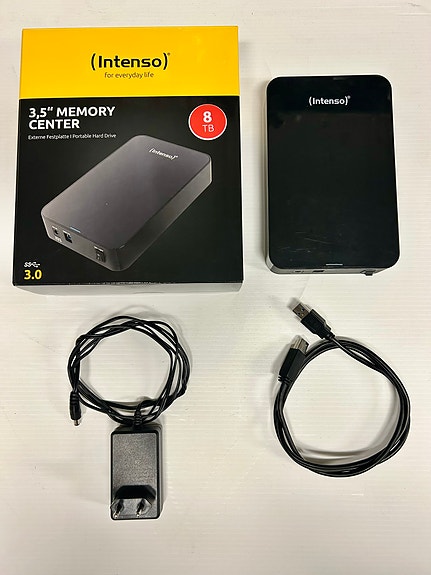 Intenso 8 TB ulkoinen kovalevy (Levy 1)