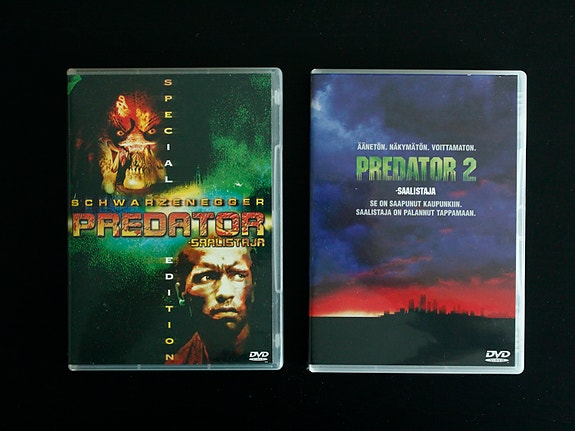 Predator 1 Saalistaja & Predator 2 DVD leffat