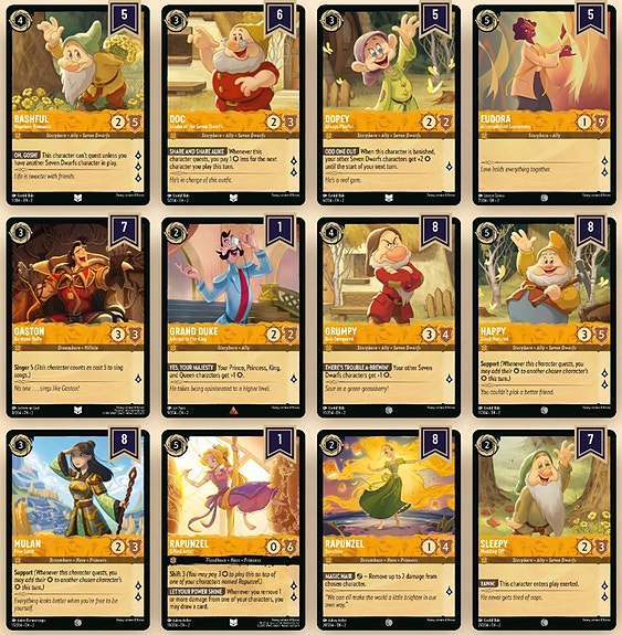 Disney Lorcana - Rise Of The Floodborn irtokortteja