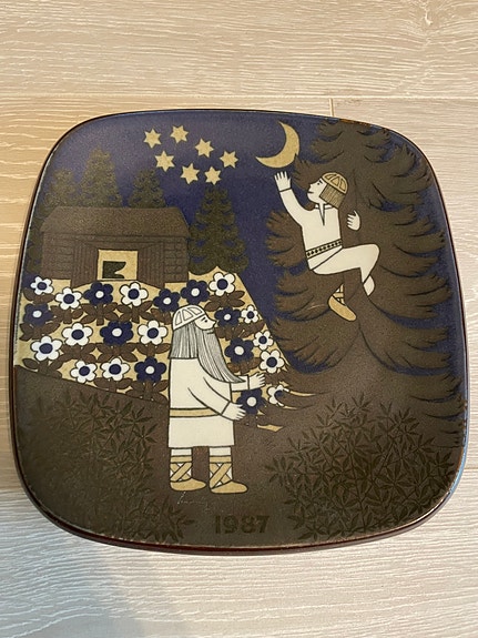 Arabian Kalevala seinälautanen 1987