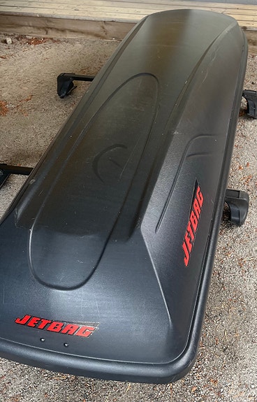 Thule jetbag kattoboxi kiinnityksellä