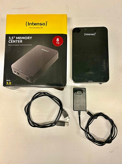 Intenso 8 TB ulkoinen kovalevy (Levy 2)