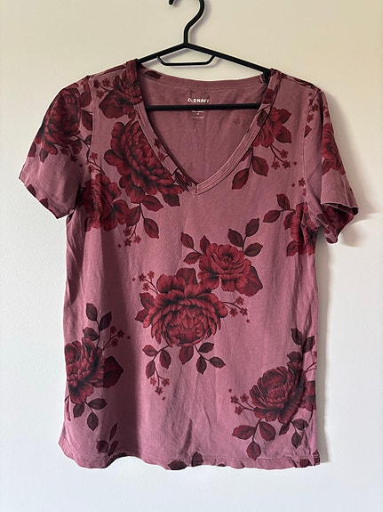 Roosa/punainen old navy t-paita