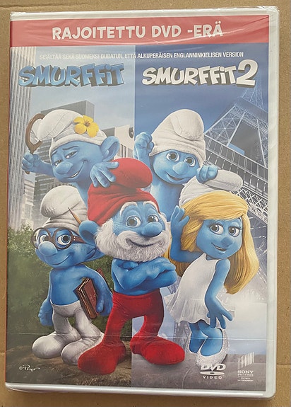 Smurffit + Smurffit 2 DVD-elokuvat