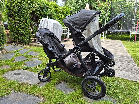 Baby Jogger City Select tuplarattaat musta