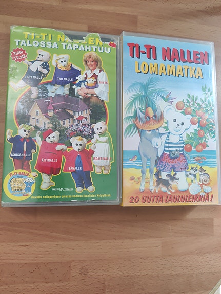 Ti-Ti Nalle VHS-kasetit 2 kpl