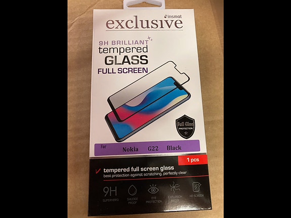 Nokia G22 puhelimelle Insmat Full Screen Glass suojalasi