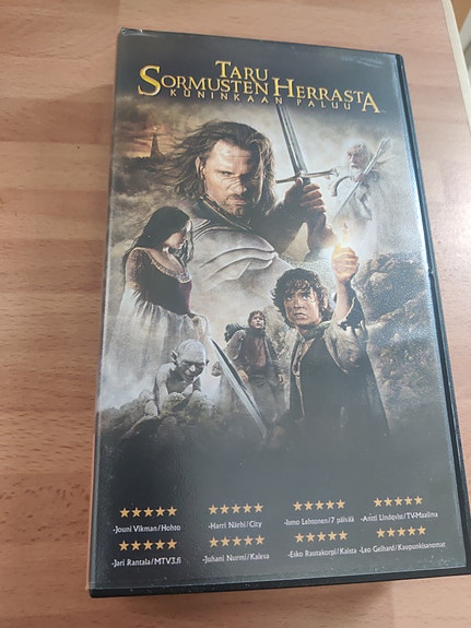 Taru Sormusten Herrasta – Kuninkaan paluu VHS-kasetti