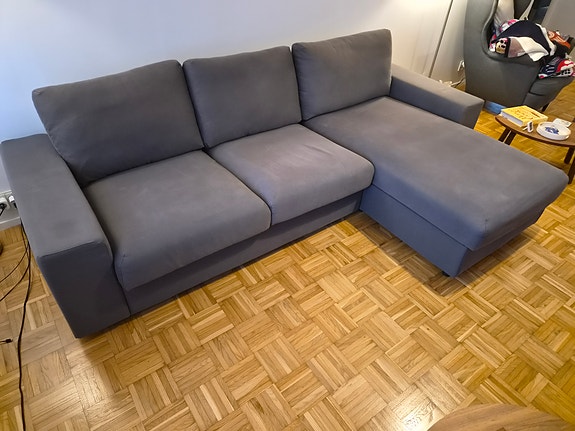 IKEA Vimle sohva divaanilla (harmaa)