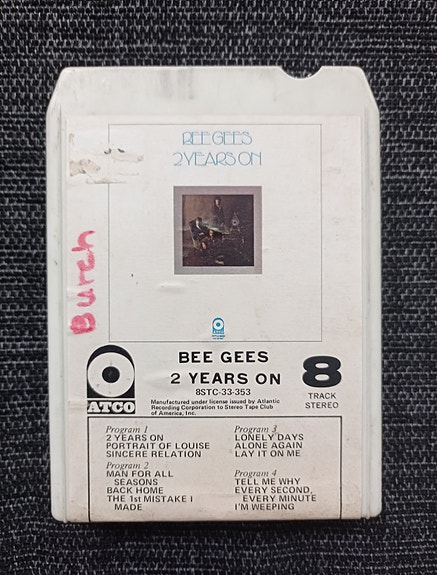 Bee Gees 2 Years On 8-raita kasetti
