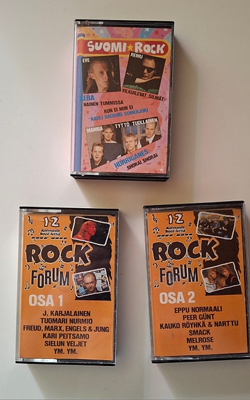 Suomi rock ja Rock forum c-kasetit