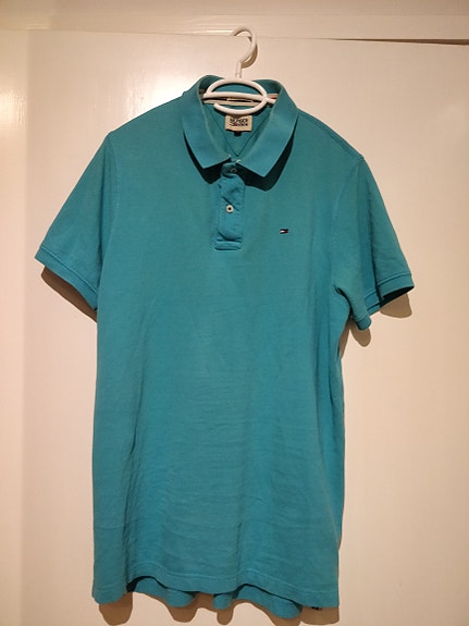 Tommy Hilfiger Denim miesten pikeepaita L sininen