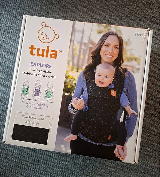 Tula Explore kantoreppu vauvalle ja taaperolle musta